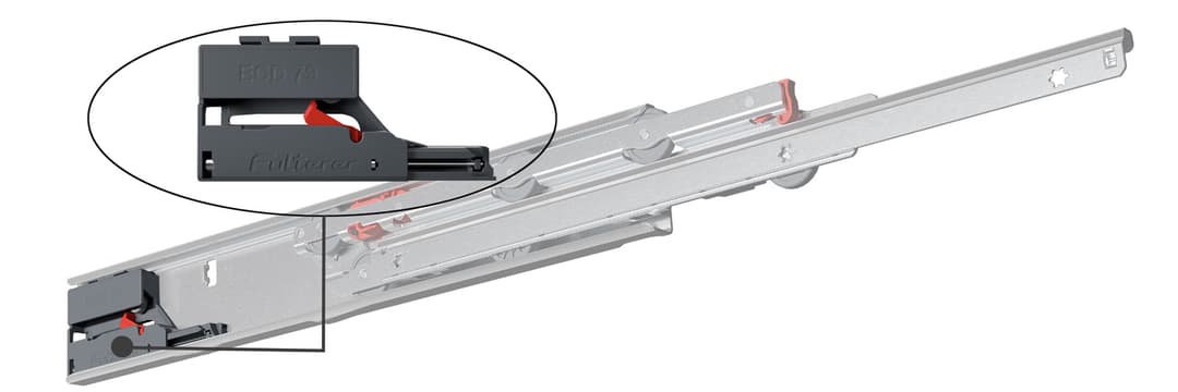 Phụ kiện giảm chấn ECD 79 cho thanh ray inox FR 795